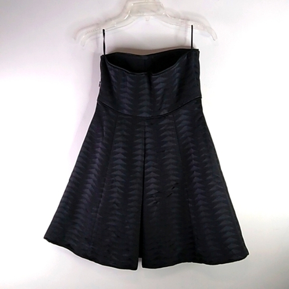 Giorgio Armani - Black Silk Strapless Coctail Dress - Size 8 (Eu 40) - Picture 5 of 10